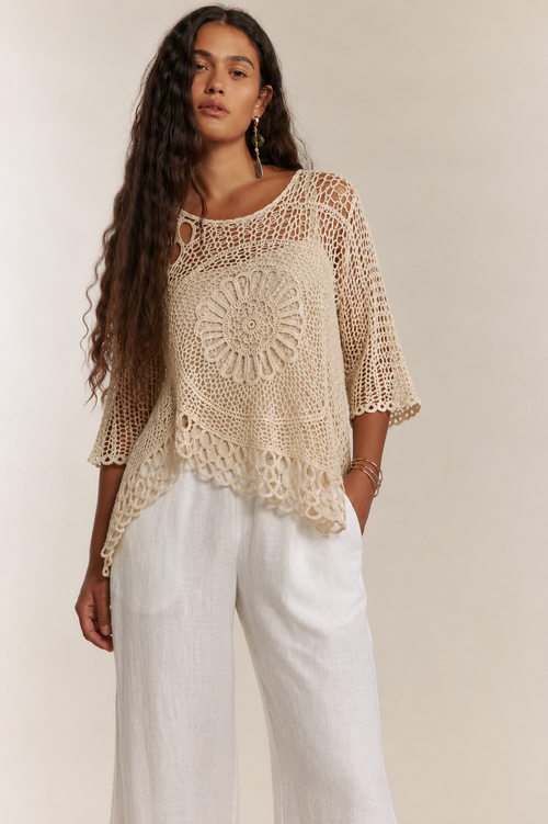 Sol Crochet Top – UltraPink